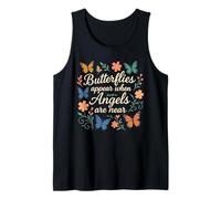 Butterflies Appear When Angels are Near Floral Flowers Tank Top