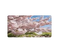 Butterflies Chase The Spring Light Desk Mat Large Office Desk Pad Protector Waterproof Computer Mouse Pad Non-Slip Laptop Desk Protector Desk Blotter Rubber Keyboard Mat for Office Home 12" X 24"