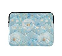 Butterflies Dandelions Pattern Butterflies Gold Laptop Cases Lightweight Carrying Bags with Zipper 13 Inch 14 Inch Journey Work