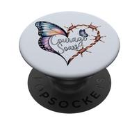 Butterflies Design Awareness Inspirational Support PopSockets Adhesive PopGrip