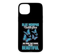 Butterflies Entomologist Insect Lover Beautiful Blue Morpho Case for iPhone 15 Plus
