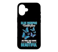 Butterflies Entomologist Insect Lover Beautiful Blue Morpho Case for iPhone 16