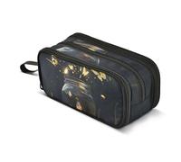 Butterflies Floating in The Air Pencil Case, Large Capacity Pen Bag for Boys Girls 3 Compartment Pencil Pouch Students Stationery Organizer Marker Case for School Office Work