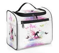 Butterflies Flowers Fairy Travel Toiletry Bag for Women Men Kids Girls Boys 11.2 L Big Cosmetic Makeup Bag Hanging Wash Pouch Bag Toiletries Organizer Shower Bag
