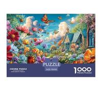 Butterflies Jigsaws 1000 Piece Puzzle Family Decoration Impossible Wall Decor for Adults & Kids Age 12 Years Up 70x50cm/1000pcs