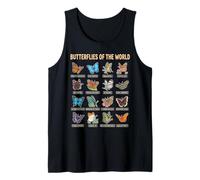 Butterflies of the World Nature Educational Guide Tank Top