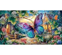 butterflies Puzzle for Adults 1000 Pieces Recycled Paper Fun and Challenging Family Game Educational Game Decompression Beautiful Decoration Puzzle 38x52/1000pcs