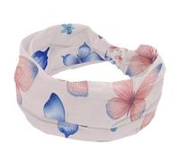 Butterflies Seamless Pattern Women's Headbands, Non Slip Headband, Knotted Cross Head Wraps, Sweat Wide Hairband for Workout Sports Yoga