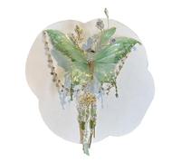 Butterflies Tears Tassel Hair Clip, Flower Hair Clips, Silk Bowknot Headpiece, With Elegant Flower And Tassel Design, Lightweight And Comfortable Fit, 5 Lbs, For Youth & Women