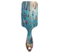Butterflies under Sea World Hair Comb Massager, Detangling Hair Brush, Hairbrush Healthy, Travel Brush Women