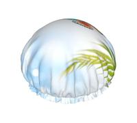 butterflies under the sunshine Reusable shower cap - double-layer waterproof, elastic, environmentally friendly daily use shower cap