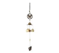 Butterflies Wind Chimes Metal Hanging Wind Chimes Vintage Wind Bells Ornament with Natural Relaxing Soothing Sound for Home Garden Patio
