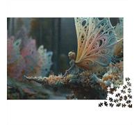 Butterfly 1000 Piece Puzzles Colorful Soft Butterfly Whisper Wall Decoration Decompression Jigsaw for Men And Women Challenging Puzzles Jigsaw Puzzles for Adults 52x38cm/1000pcs