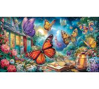Butterfly 1000 Pieces Adult Jigsaw Puzzle - Challenging Educational Game Decompression for Adults Kids 75x50/1000pcs