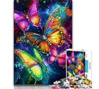 Butterfly 1000 Pieces Jigsaw Puzzle for Adults& Teens,Challenging Family Activity Games DIY Toy for Home Wall Decor Gifts (50x75cm)