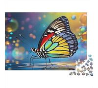 Butterfly 1000 Pieces Jigsaw Puzzle for Adults - Wildlife Premium Wooden Difficult Puzzles, Family Game Night Gift, Wall Art Home Decor, Relaxing Therapy Toy 1000pcs (75x50cm)