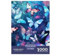 Butterfly 1000 Pieces Paper Jigsaw Puzzle 100% Recycled Cardboard Beautiful Decoration for Adults And Kids 38x26cm/1000pcs