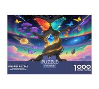 Butterfly 1000 Pieces Portable Jigsaw Puzzle Animal Age 3+ Quirky, Abstract Design, Home Decoration, Educational, Challenging Puzzle Games 38x26cm/1000pcs