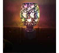 (Butterfly) 3D Mosaic Electric Plug-In LED Aroma Lamp Oil Burner Warmer Sense