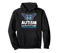Butterfly Accept Love Understand Support Autism Awareness Pullover Hoodie
