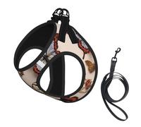 Butterfly Accessory 02 Print Dog Harness Adjustable Walk Puppy Harnesses Leash Clips Pet Harnesses Training Pet Vest