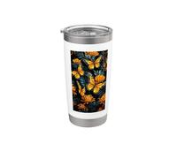 Butterfly Aesthetic Monarch Butterflies Nature Orange Stainless Steel Insulated Tumbler