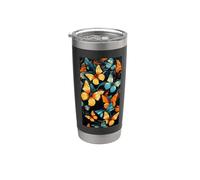 Butterfly Aesthetic Monarch Butterflies Nature Orange Stainless Steel Insulated Tumbler