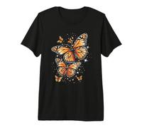 Butterfly Aesthetic Orange Monarch Butterflies Nature Premium T-Shirt