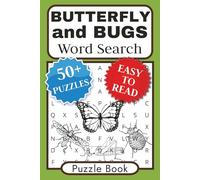 Butterfly and Bugs Word Search Puzzle Book: Over 50 Puzzles about Insects, Butterflies and Nature | A Great Gift for Creepy Crawly and Bug Lovers