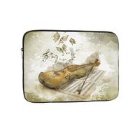 Butterfly And Cello Laptop Case Sleeve Water-Resistant Slim & Portable Shockproof Protective Cover For 10", 12", 13", 15", And 17" Laptops Bag Sleeve & Notebook Computer Pocket Case