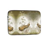 Butterfly And Cello Patterned Laptop Sleeve ，12 Inch Suitable For Laptops, Tablets, Etc