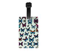 Butterfly and Cello Print Premium PVC Luggage Tag Reliable Suitcase ID Holder Hassle-Free Travel Essential Accessory Gift