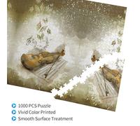 Butterfly and cello Printed Adult Fun Puzzle wooden puzzle in a plastic box with letters printed on the back home decor party toy