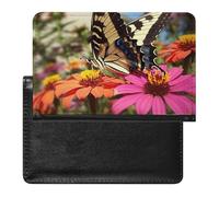 Butterfly And Flower1 Passport Cover Protector Rfid Blocking Passport Holder Id Card Holder Secure Travel Wallet Organizer for Passport Tickets Credit Cards, style, One Size