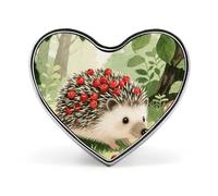 Butterfly And Hippo Lapel Pin, Metal Heart Lapel Pins, Fashion Badge for Shirts, Jackets, Hats, Love form, Aluminum, no gemstone