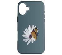 Butterfly And Spider On African Daisy Case for iPhone 16 Plus