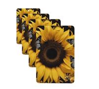 butterfly and sunflower Car Air Freshener Cards for Women Men 4 Pack Cute Car Accessories Long Lasting Scent Car Diffuser Hanging Auto Aromatherapy Tablets Car Fresheners Gifts