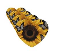 butterfly and sunflower Car Air Freshener Cards for Women Men 4 Pack Cute Car Accessories Long Lasting Scent Car Diffuser Hanging Auto Aromatherapy Tablets Car Fresheners Gifts