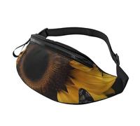 butterfly and sunflower Fanny Pack for Men Women, Waterproof Sports Waist Bag Fashion Belt Bag Crossbody Bags Hip Bum Bag with Adjustable Strap Large Sling Bag Purse for Travel Hiking
