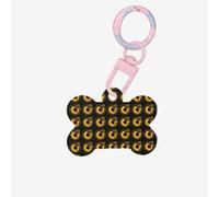 Butterfly and Sunflower Printing 1 Pc Dog Bone Shape Id Tags Double Sided with Key Ring Craft for Pets