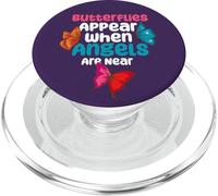 Butterfly Angel Spiritual Memorial Nature Symbol Heaven Sign PopSockets PopGrip for MagSafe