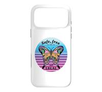 Butterfly Art Body Autonomy Abstract Safe Free Legal Message Case for iPhone 17 Pro Max
