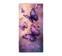 Butterfly Beach towel, Beach Towel for Adults 75x150cm, Microfibre Bath Towels Compact Lightweight, Travel Towels Quick Dry Sand Free, Beaches Essentials Accessories Vacation, Gifts for Women -4437