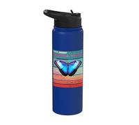 Butterfly Beauty and Fragile Insect Butterfly Lovers Animals Stainless Steel Insulated Water Bottle