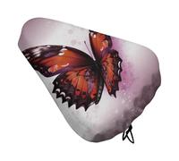 Butterfly Bike Seat Cover - Universal Adjustable Straps, Waterproof Non-Slip Bicycle Saddle Protector, Sun & Dust Protection Bike Saddle Cover