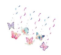 Butterfly Birthday Party Supplies 1Set Includes Plates Napkins Cups Flags And Various Decorations Optional Easy Clean Birthday Celebration Set