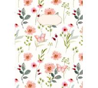 Butterfly Bloom: Soft Floral and Butterfly-Themed Lined Notebook for Journaling, Writing, and Daily Notes (8.5 x 11" Pastel Watercolor Notebook for ... and Butterfly Journal with 100 Lined Pages