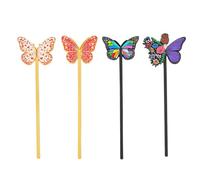 Butterfly Bookmark -Butterfly Shaped Literary Metal Bookmark,Designed with The Dynamic Butterfly Element,Perfect for The Perfect Holiday Collectible Keepsake Gift for Book Lovers. (4pcs Style A)