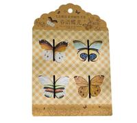 Butterfly Bookmarks, Cute Reading Marks in Butterfly Shape - Set of 4 Coloured Decoration for Students Women Teachers Children Birthday School Friends Readers