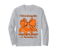 Butterfly Bow Developmental Disability I Wear Orange Long Sleeve T-Shirt